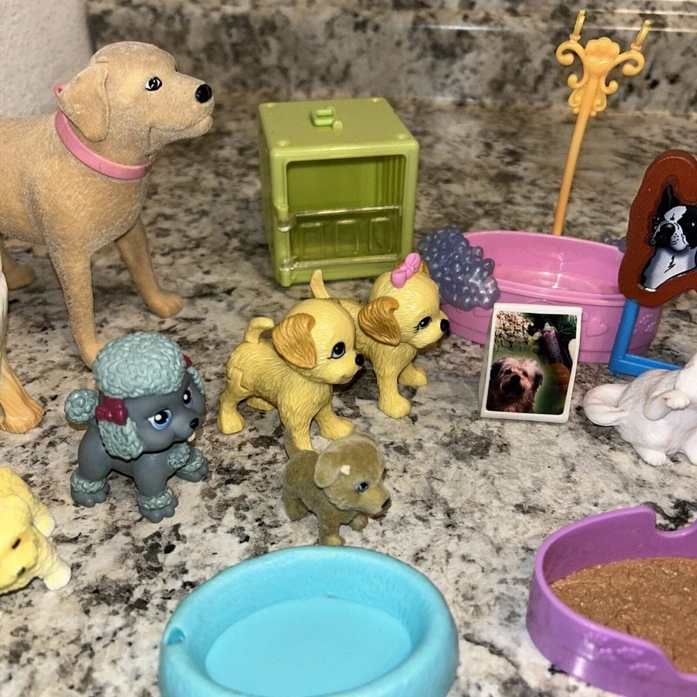 Barbie Dog & Cat Pet Lot‎ Pooping Animals With Accessories D1